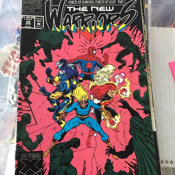 Marvel Other - The New Warriors #34 Comic Book - Vibrant Pink Cover